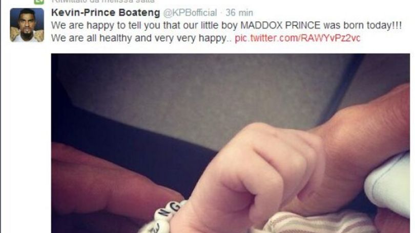 È nato Maddox Prince FOTO. Il figlio di Satta e Boateng