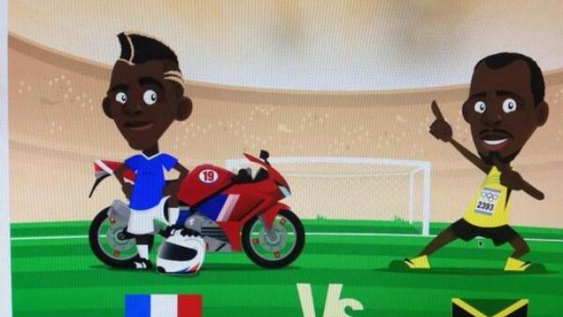 Pogba va in moto per fermare i giamaicani