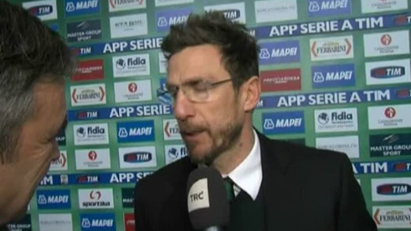 Di Francesco: "Andremo a Roma ad affrontare una squadra fortissima"