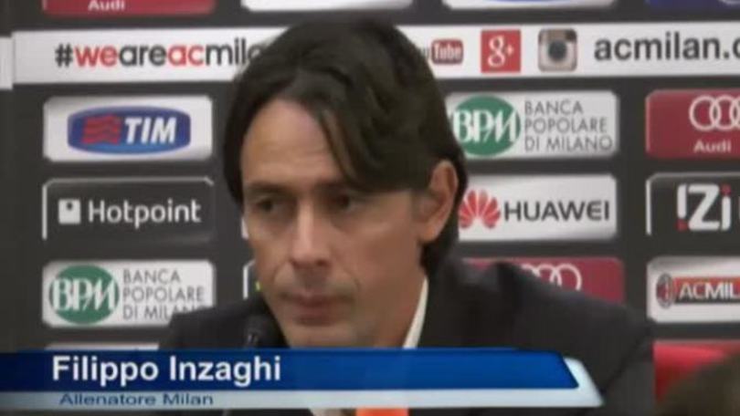 Inzaghi: "Siamo il Milan, non abbiamo paura di nessuno"
