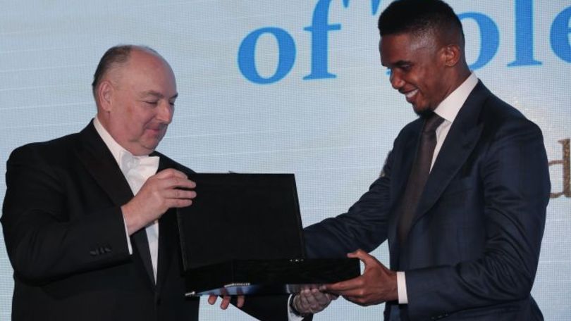 FOTO Samp, Eto'o premiato a Londra per il suo impegno contro il razzismo