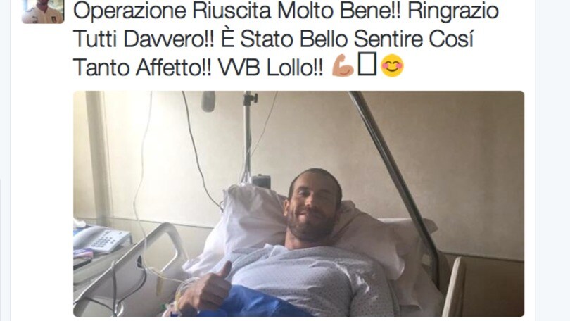 De Silvestri via Twitter: «Ringrazio tutti per l'affetto»