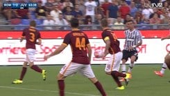 Roma-Juve, mano di De Rossi: la Juve protesta