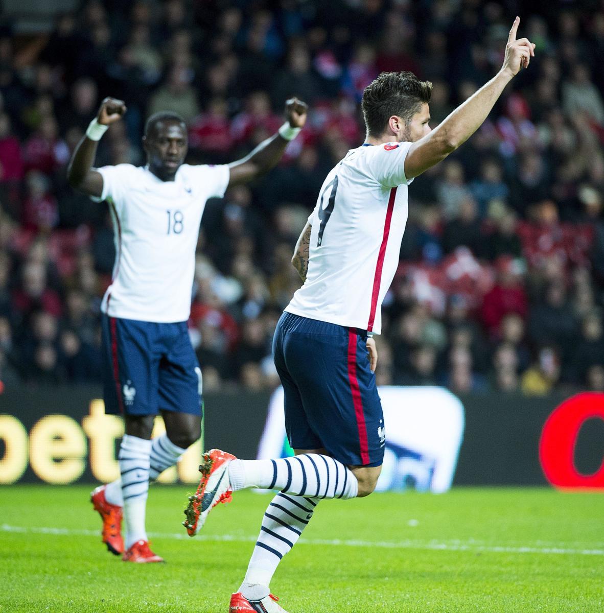 Francia, blitz in Danimarca: doppietta di Giroud