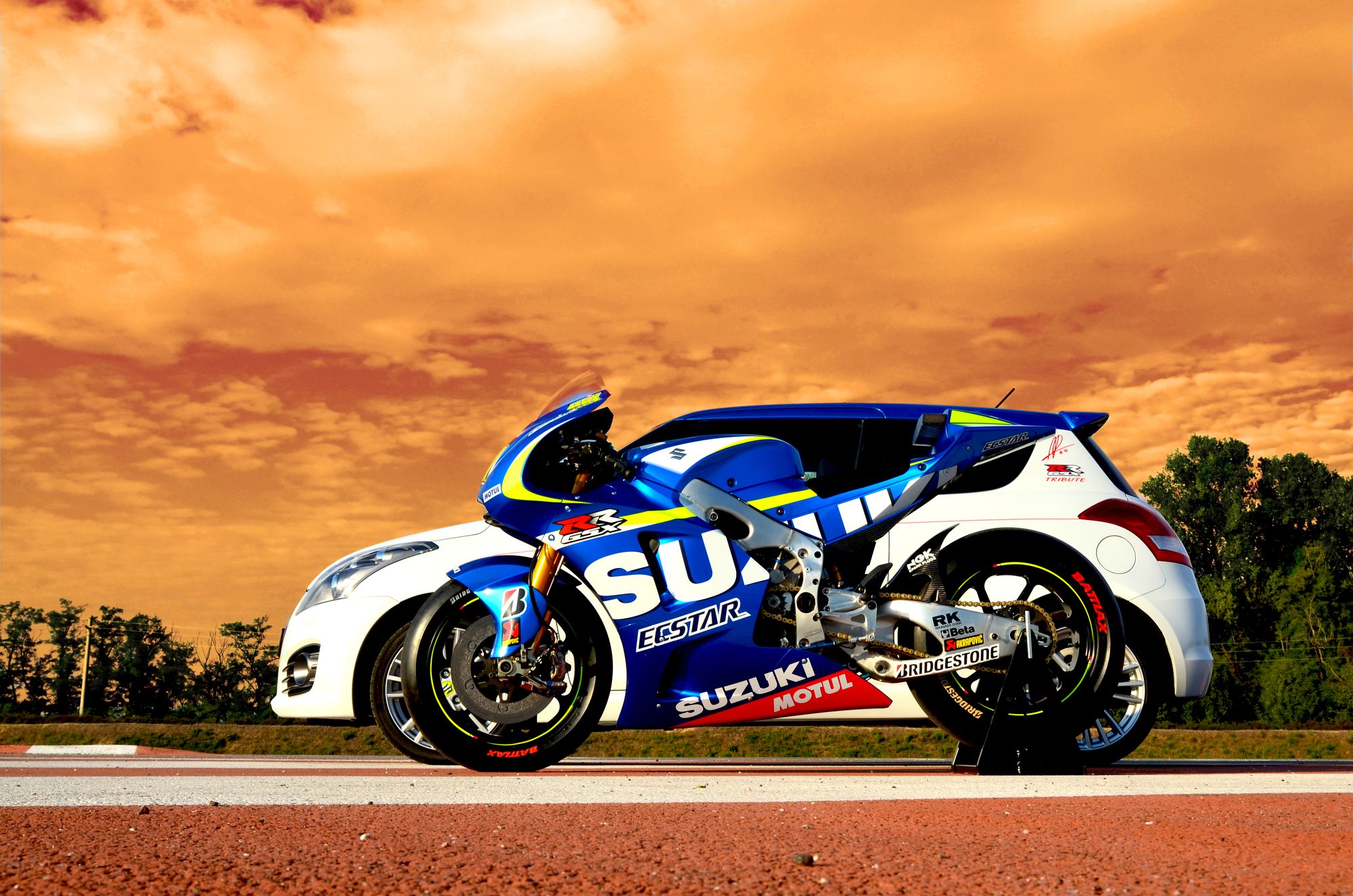 Nuova Suzuki Swift GSX-RR Tribute