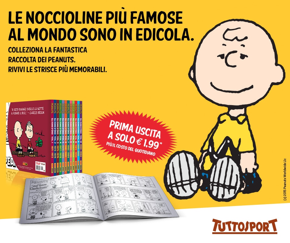 I Peanuts in edicola con Tuttosport: prima uscita a a soli 1,99€!!!