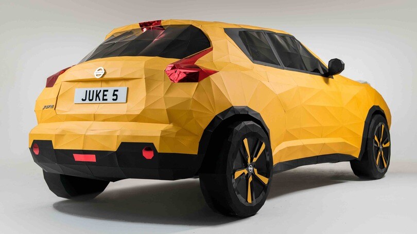 Nissan Juke, origami a grandezza naturale