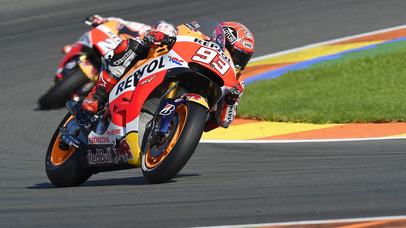 MotoGp, test Valencia: Marquez in testa, Rossi è 12°