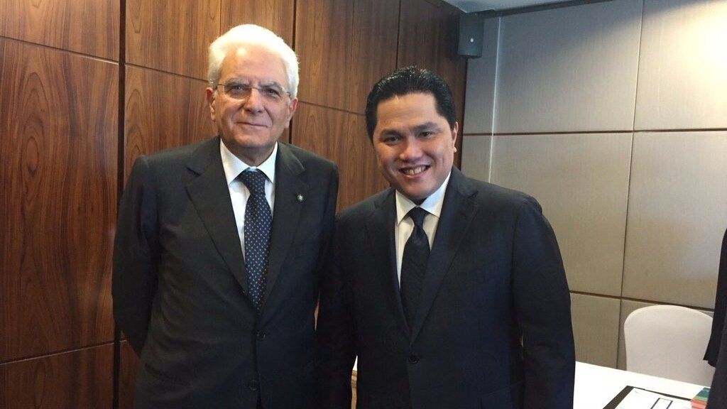 Serie A Inter, Thohir incontra Mattarella a Giacarta