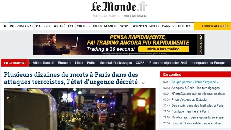 Parigi assediata, le reazioni della stampa estera