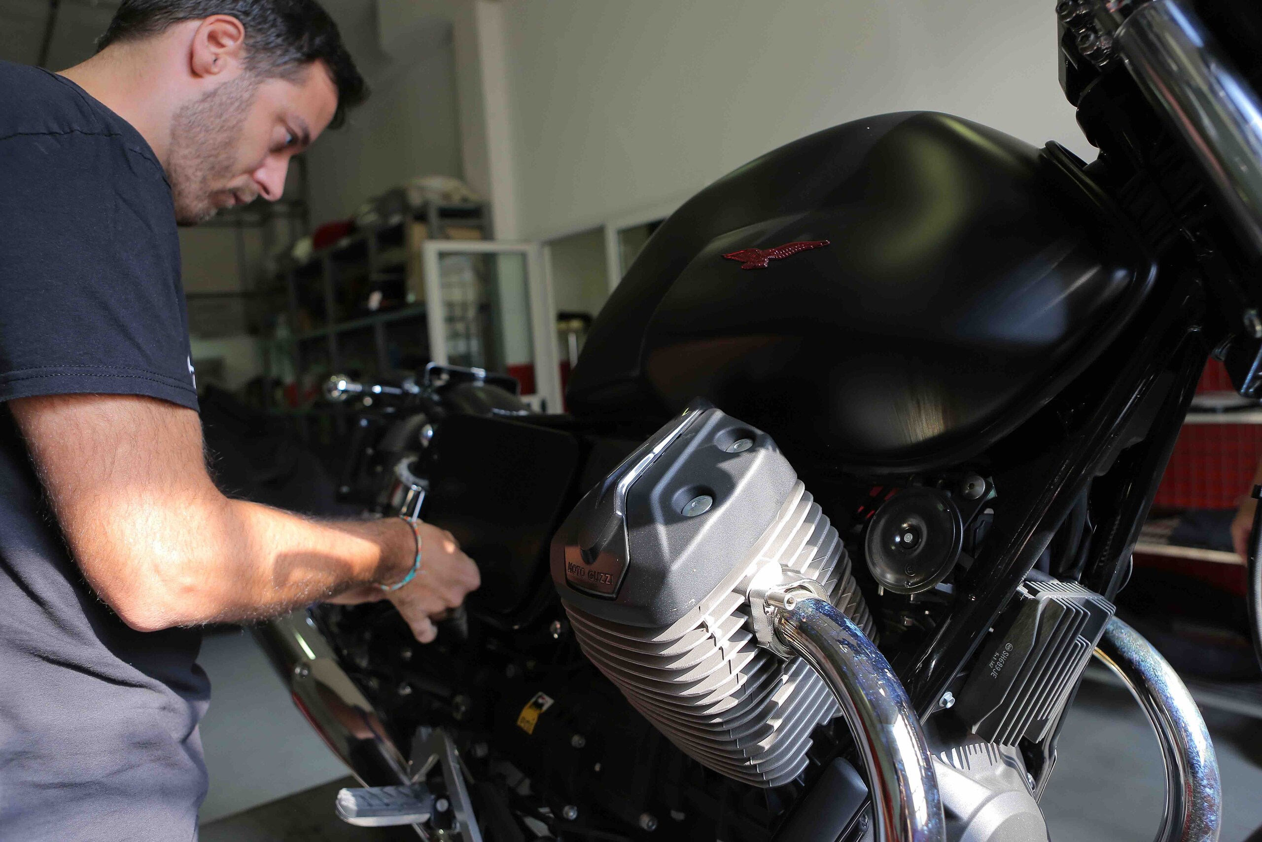 Moto Guzzi Garage: Dark Rider, la realizzazione