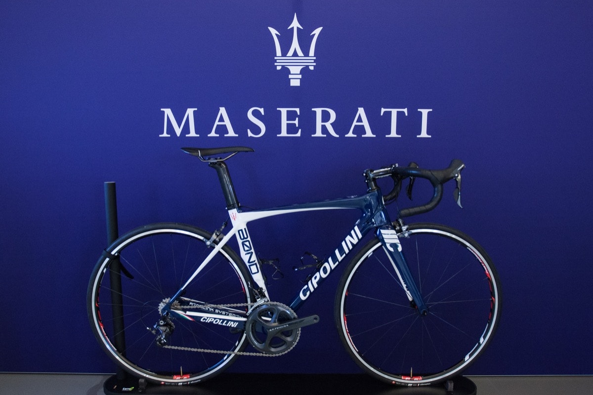 Maserati e Cipollini insieme per la due ruote del Tridente