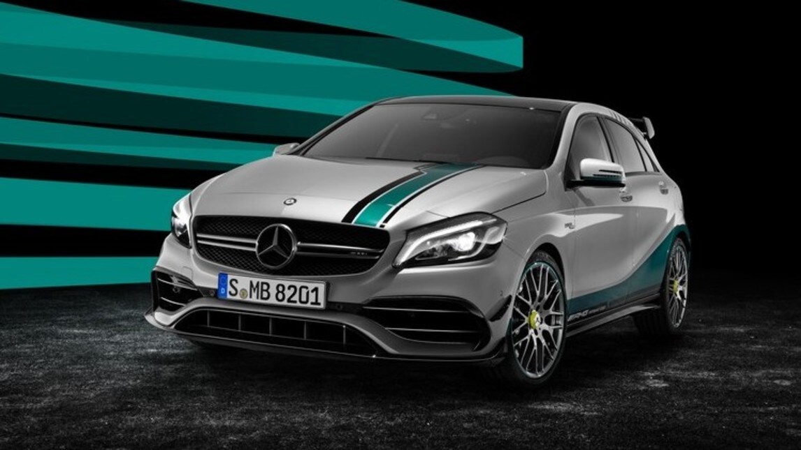 Mercedes celebra il titolo con una A 45 da F1
