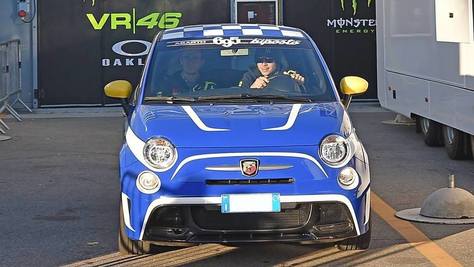 Rossi al Monza Rally sulla 500 Abarth da 190 cv