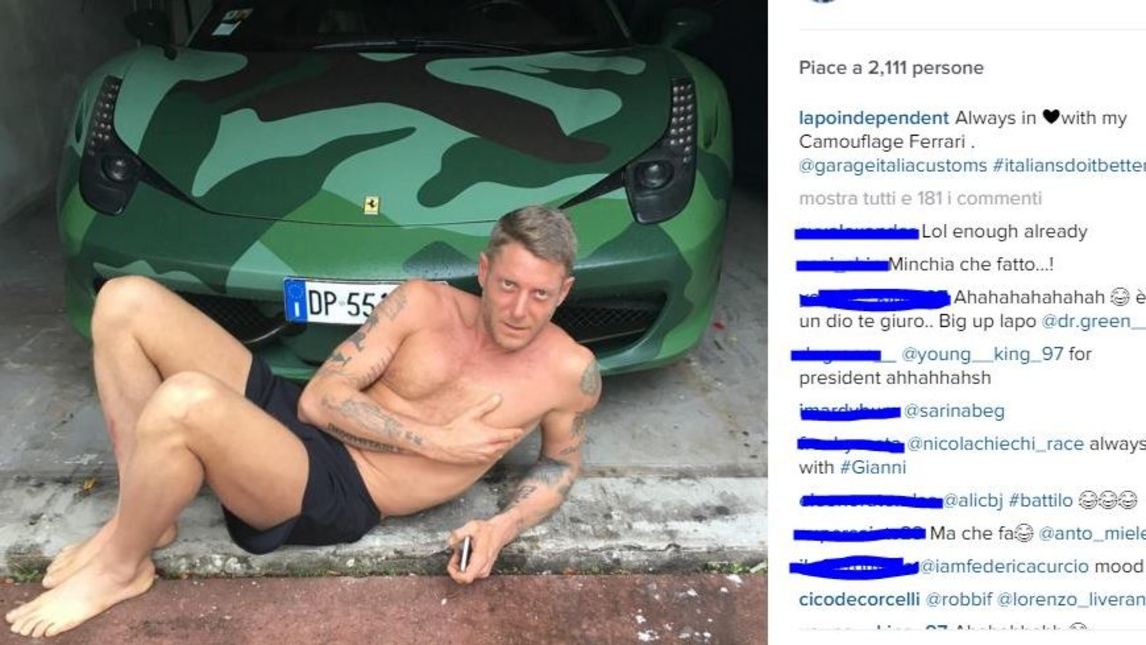 Ferrari, Juve, boxer e tatuaggi: la vita secondo Lapo Elkann