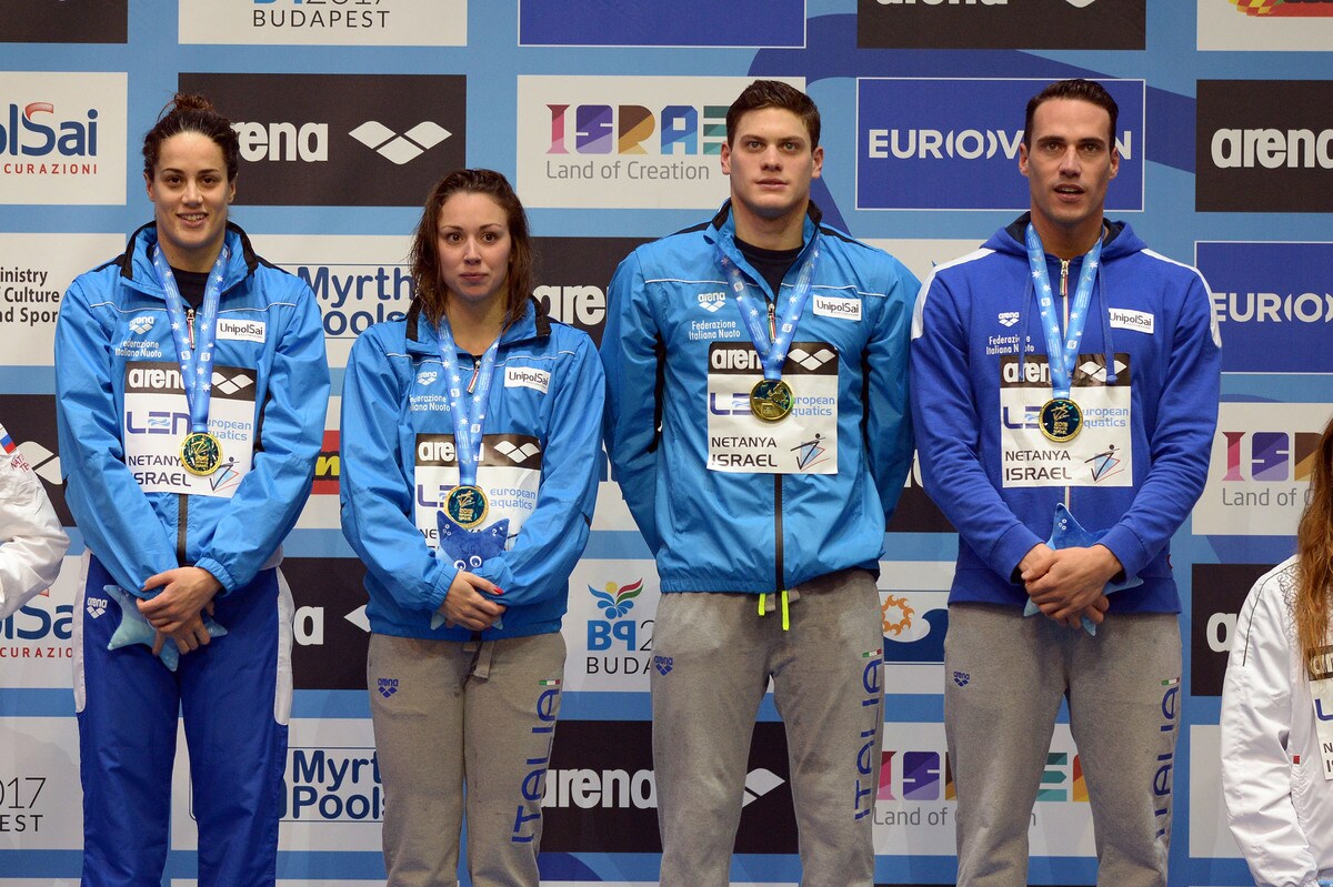 Nuoto, Europei vasca corta: oro staffetta italiana