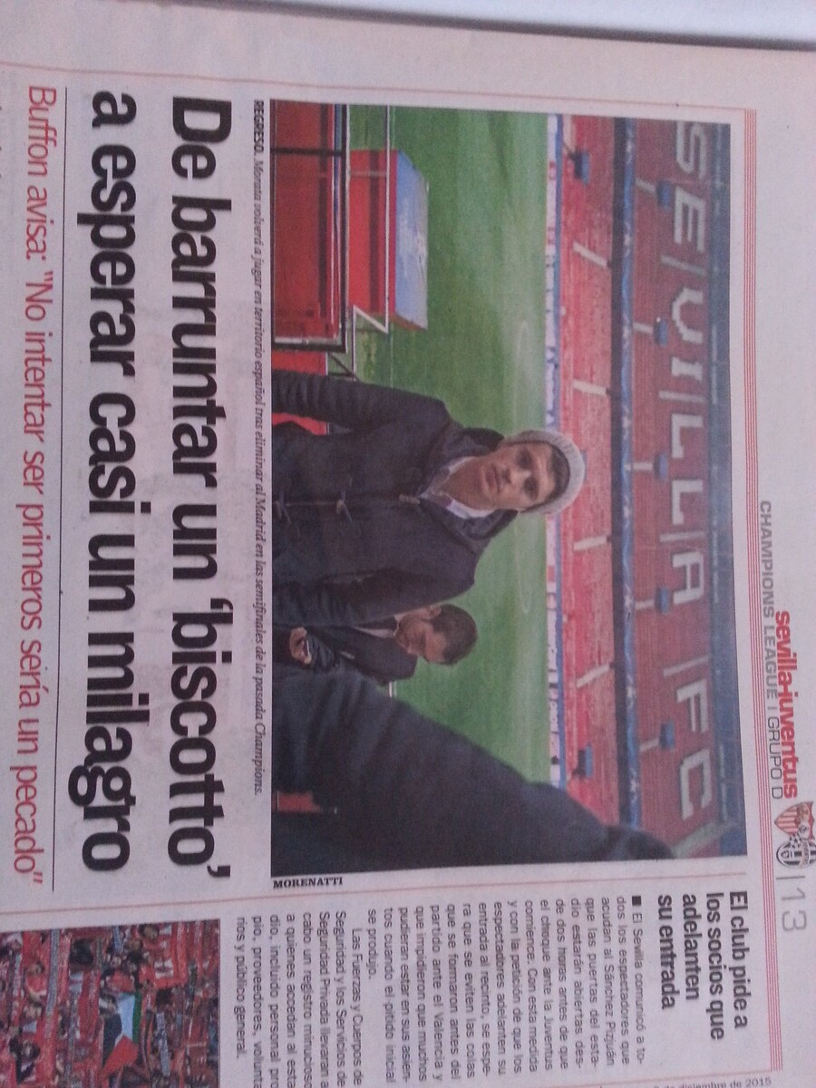 Siviglia-Juventus, la stampa spagnola: «Inutile sperare in un biscotto...»