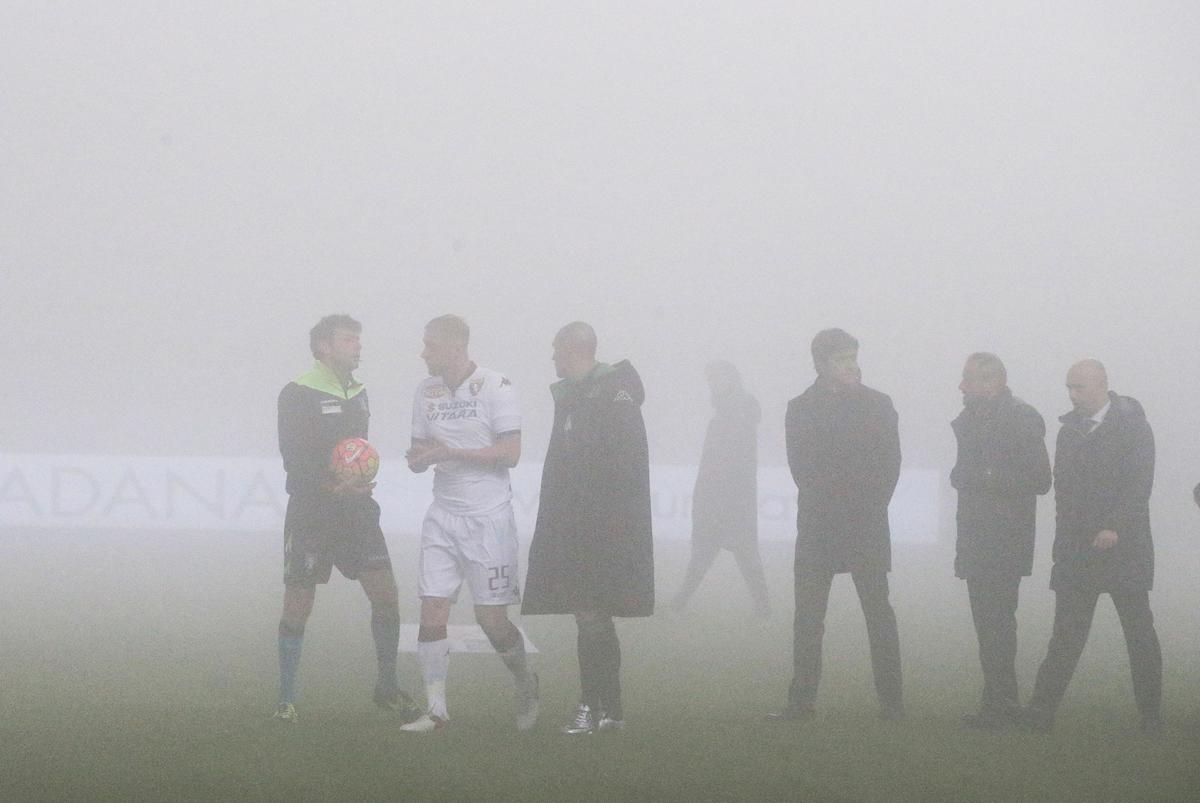 Sassuolo-Torino, troppa nebbia al Mapei Stadium: sfida rinviata