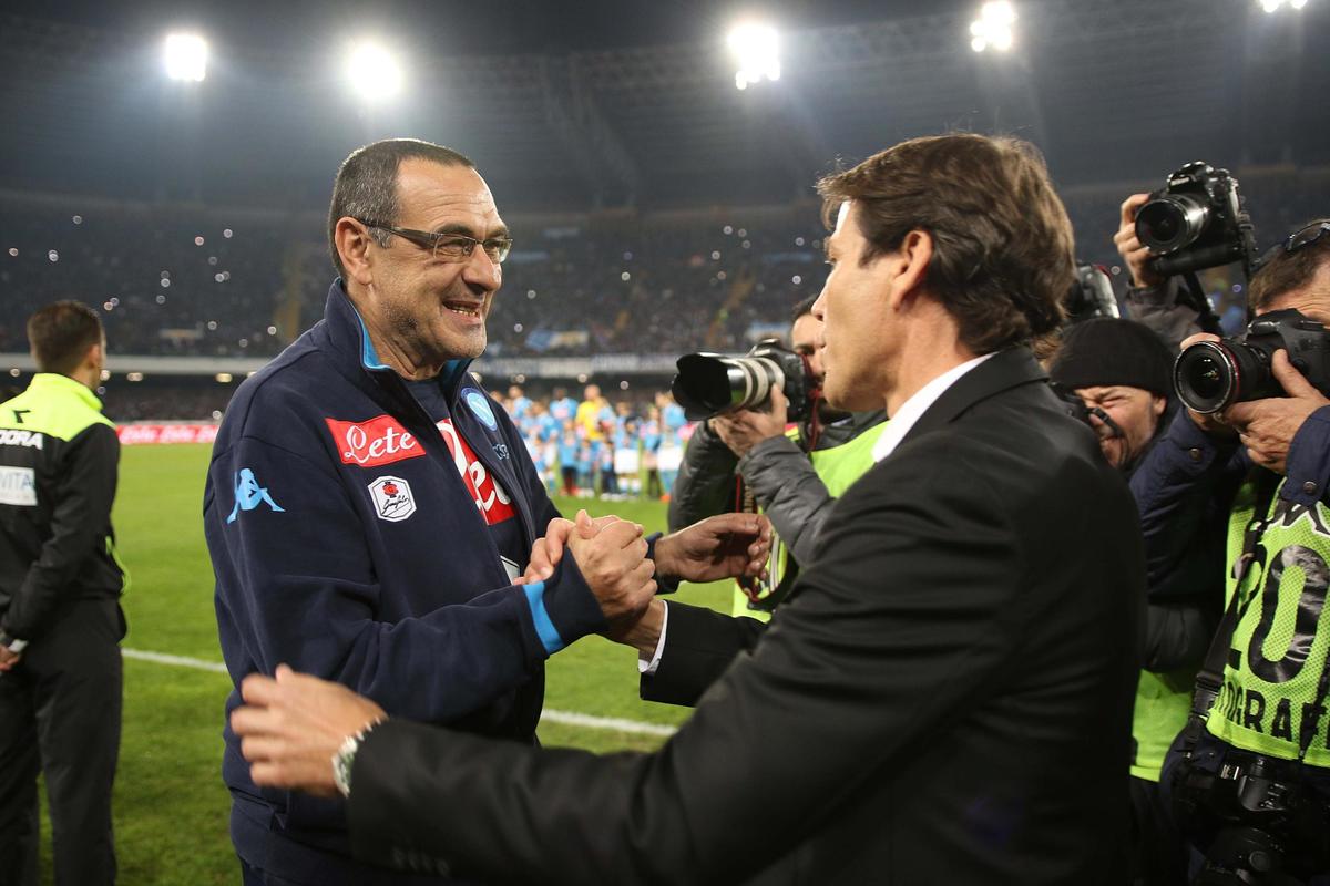 Napoli-Roma, Sarri: «Abbiamo dominato». De Laurentiis: «Soddisfatto»