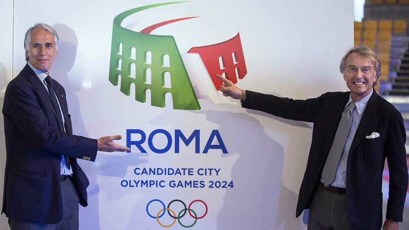 Olimpiadi, Roma 2024: presentazione del logo, il Colosseo tricolore