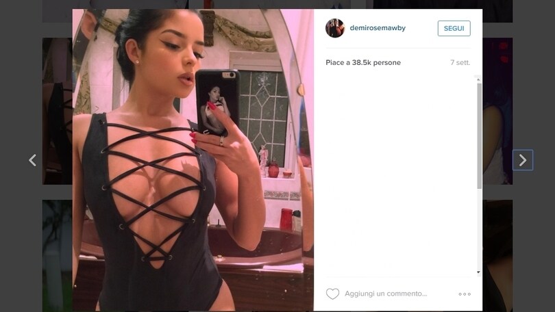 Demi Rose, la colombiana ha deciso di andare...a rete