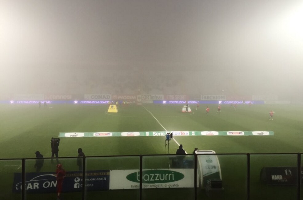 Nebbia, Perugia-Vicenza rinviata al 19 gennaio