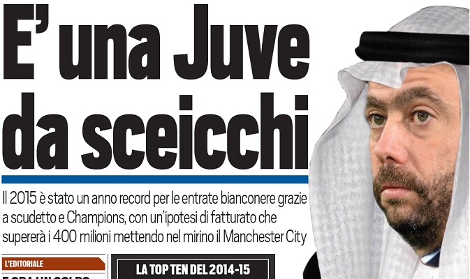 Juventus, obiettivo 400 milioni per essere nel gotha