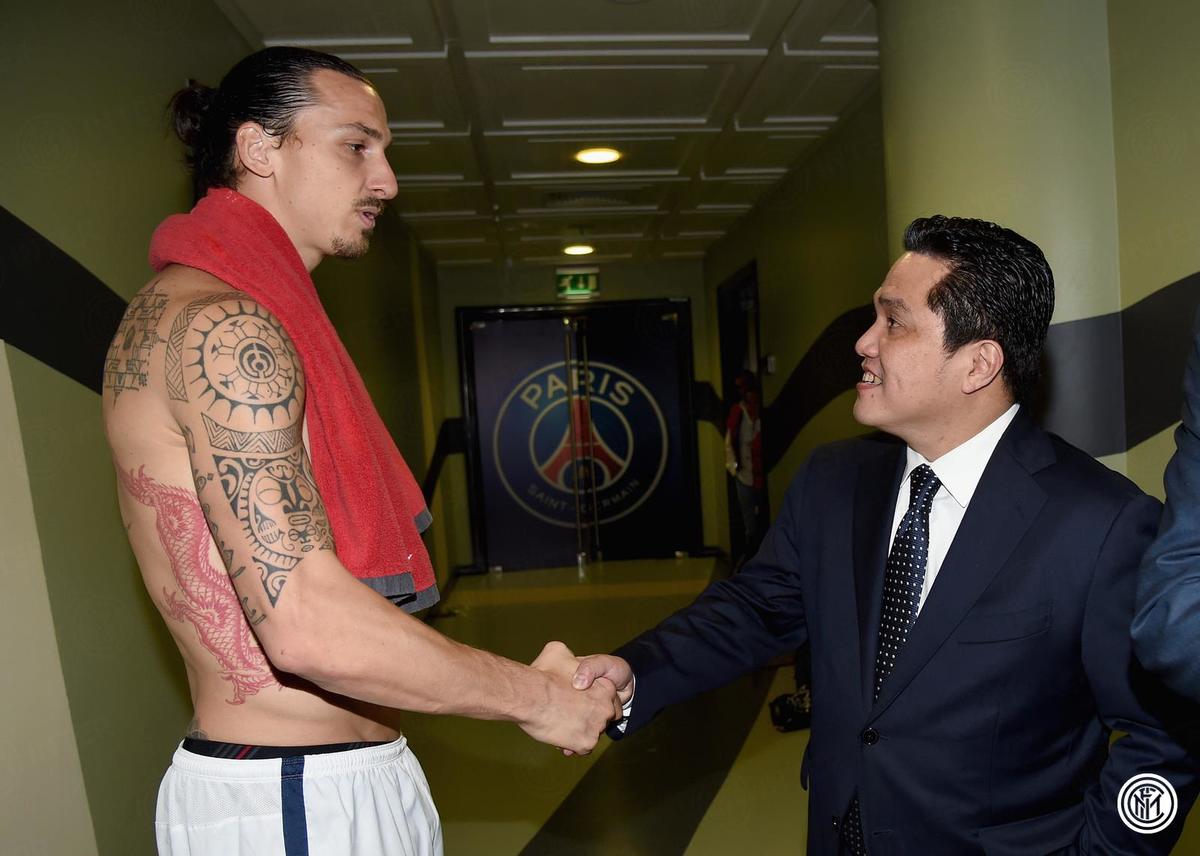 Inter-Psg 0-1: Ibrahimovic non segna e saluta Thohir