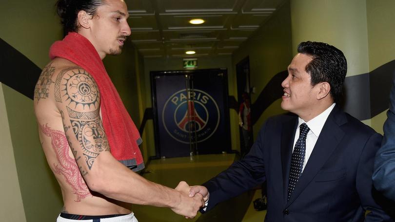 Inter-Psg 0-1: Ibrahimovic non segna e saluta Thohir