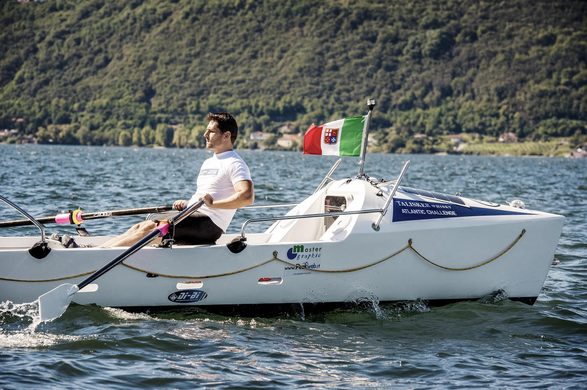 Matteo Perucchini alla Talisker Whisky Atlantic Challenge