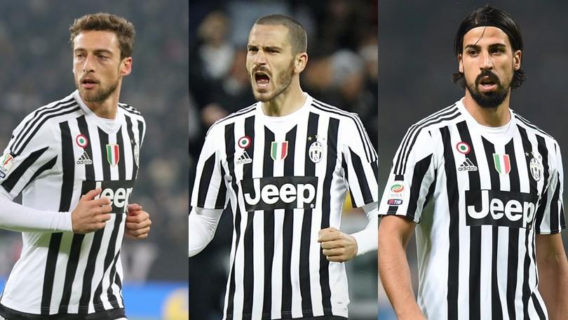 Juventus, voglia di Serie A: Marchisio, Bonucci e Khedira puntano il Verona
