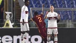 Roma-Milan 1-1, pareggio tra i fischi all'Olimpico