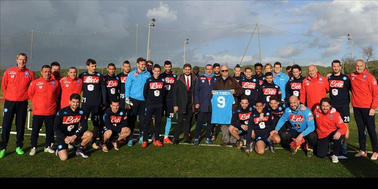 Serie A, il Napoli si allena: presente Luis Vinicio