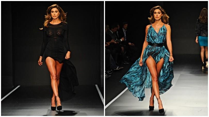 Belen Rodriguez, spacco da urlo a Pitti Uomo