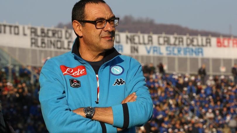 Napoli, Sarri insiste: «La Juventus è la favorita per lo scudetto»