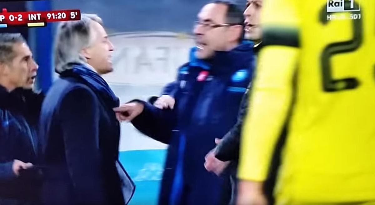 Napoli-Inter, Sarri ora rischia un lungo stop