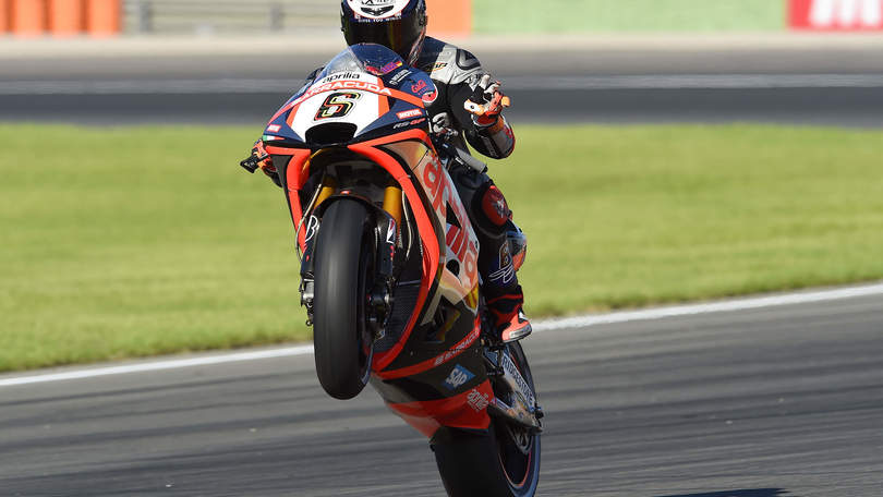 MotoGp Aprilia, Bradl: «Gomma posteriore è un grosso problema»
