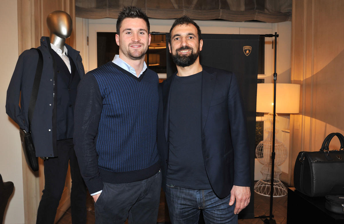 Il nuotatore Marco Orsi ospite di Automobili Lamborghini a Pitti 89