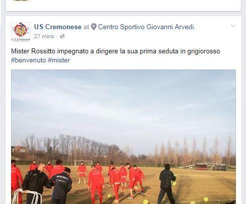 Calciomercato Cremonese, parte il dopo-Pea: ecco Rossitto