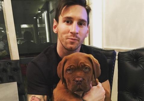 Barcellona, un cagnolino in casa Messi