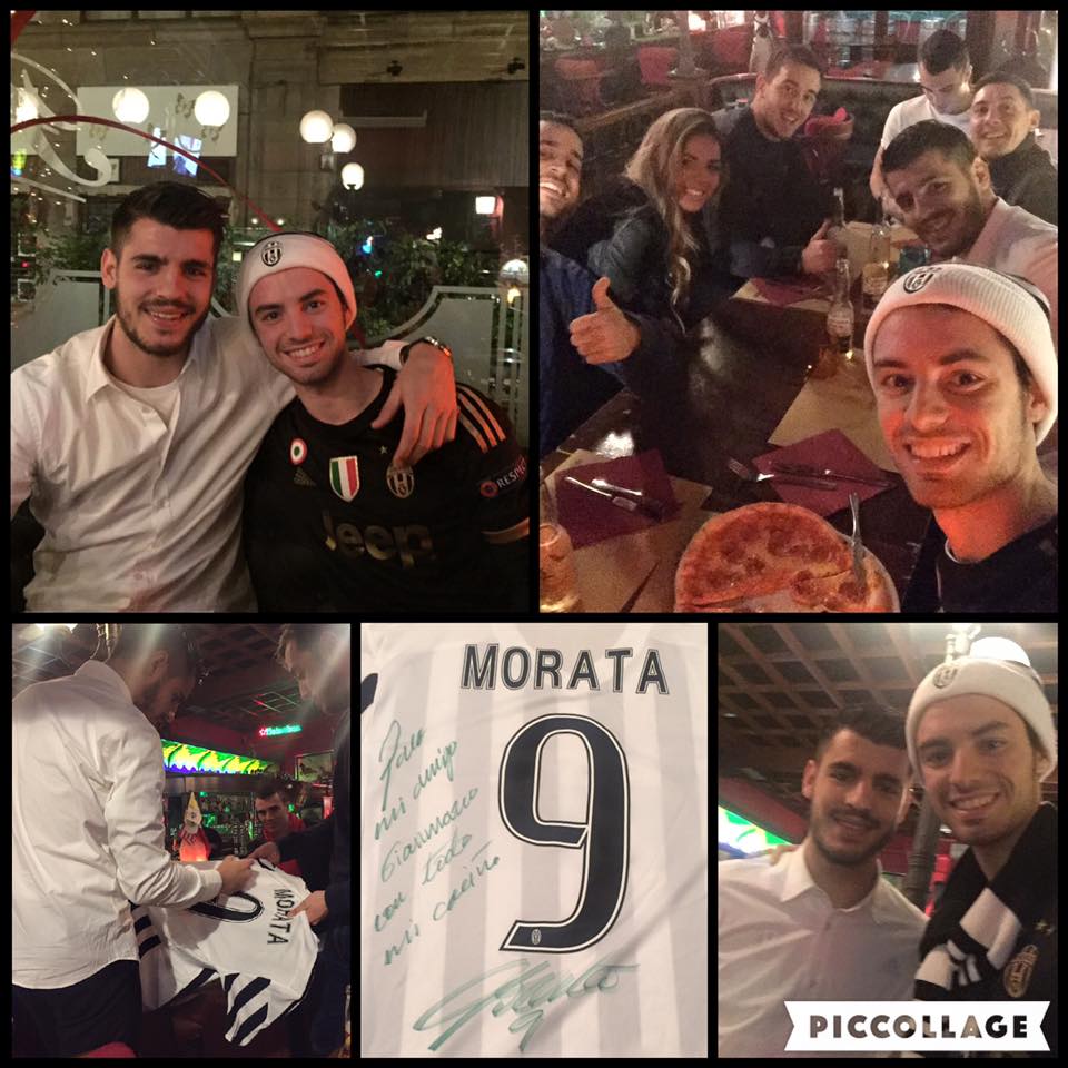 Juventus, il sogno di Gianmarco: a cena con Morata