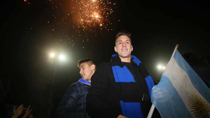 Atalanta, festa della Curva Nord per salutare di Denis
