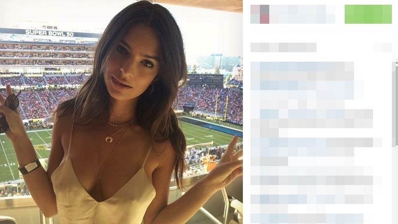 Emily Ratajkowski, che trasparenze al Super Bowl!