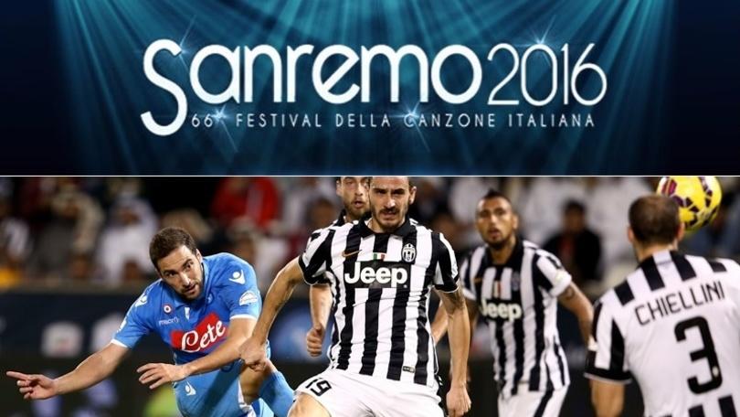 Tutti cantano Juventus-Napoli: allo Stadium come a Sanremo