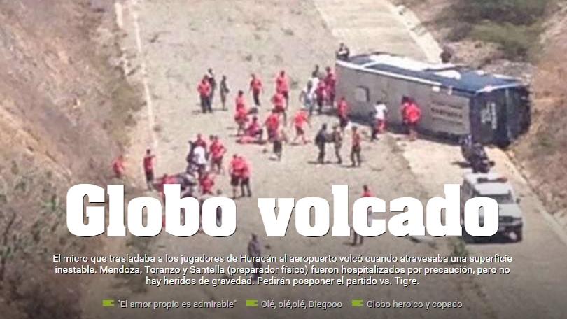 Coppa Libertadores: Huracan, che paura! Il pullman si ribalta in Venezuela