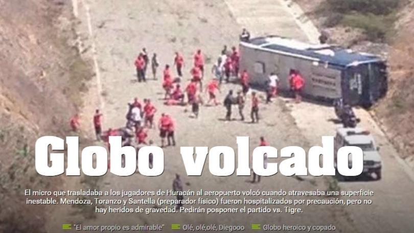 Coppa Libertadores: Huracan, che paura! Il pullman si ribalta in Venezuela