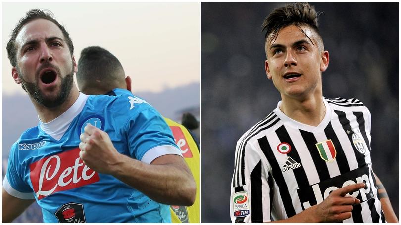 Serie A Juventus-Napoli: Dybala-Higuain coppia perfetta