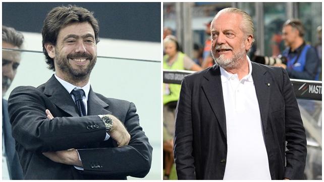 Juventus-Napoli: Agnelli-De Laurentiis, figli-nipoti vincenti