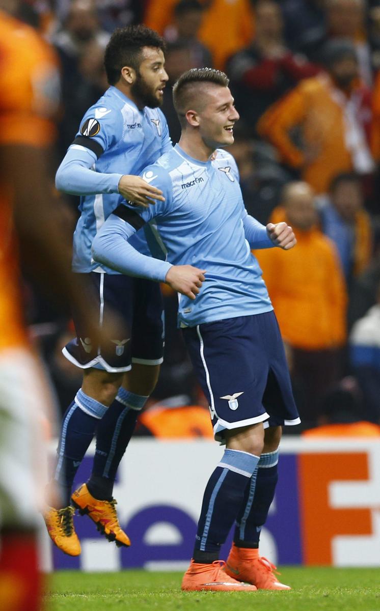 Europa League: Galatasaray-Lazio 1-1, Milinkovic risponde a Sabri