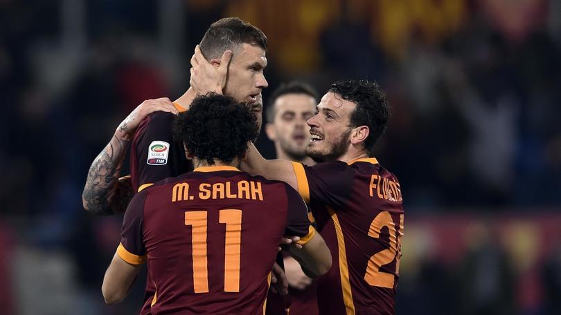 Serie A, Roma-Palermo: show giallorosso con Salah e Dzeko